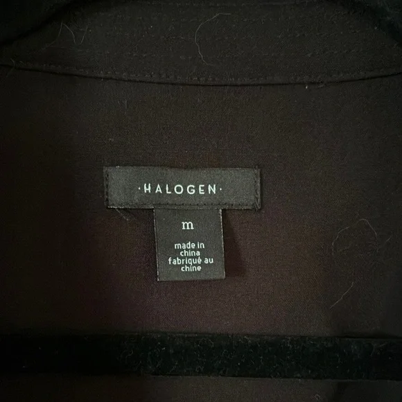 Halogen Black Women's Sleeveless Double-Breasted Trench Vest medium - Picture 2 of 16